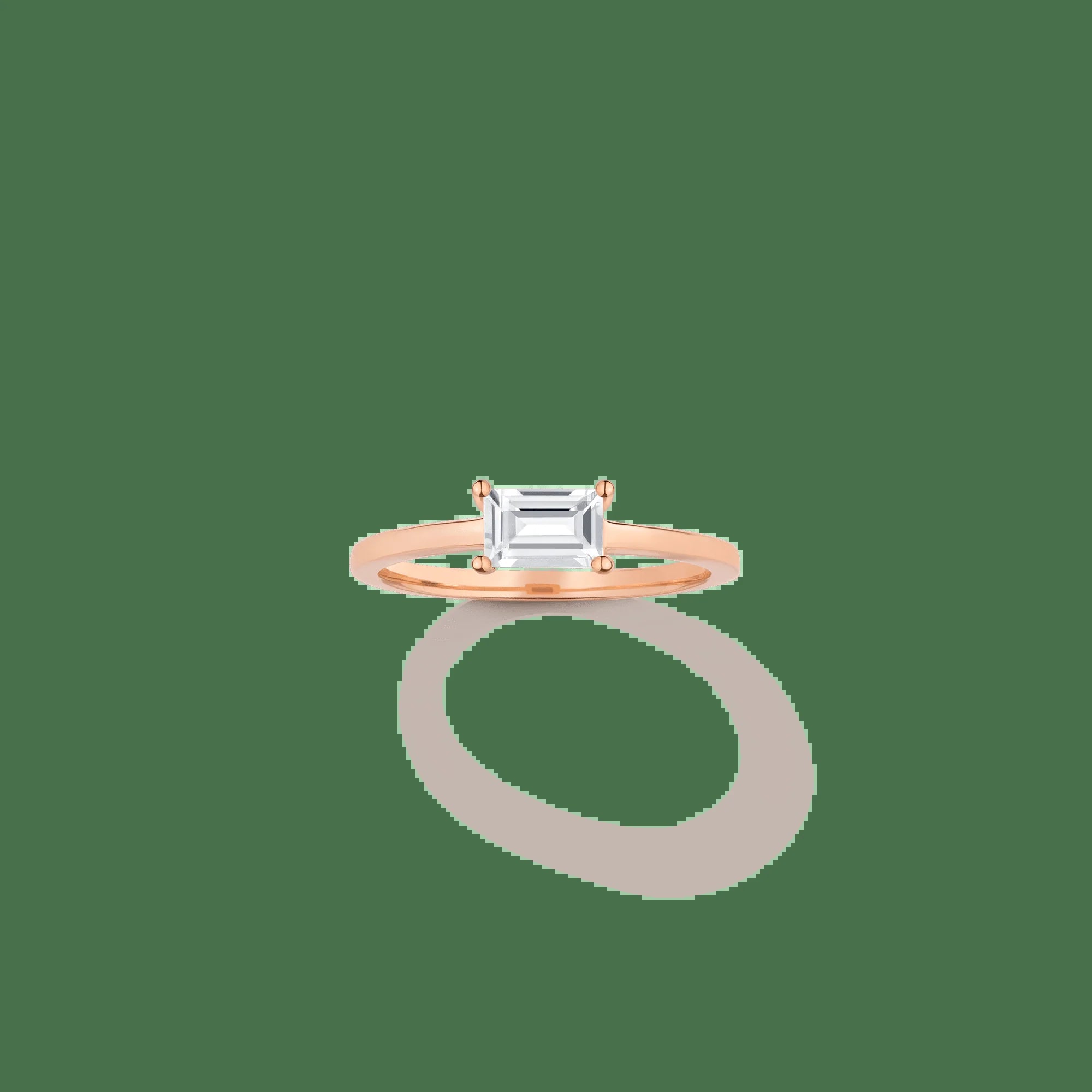 Birthstone Baguette Ring - Garnet NikNenz™ Premium Gold & Diamonds