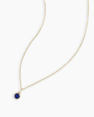 14K Gold Birthstone Necklace