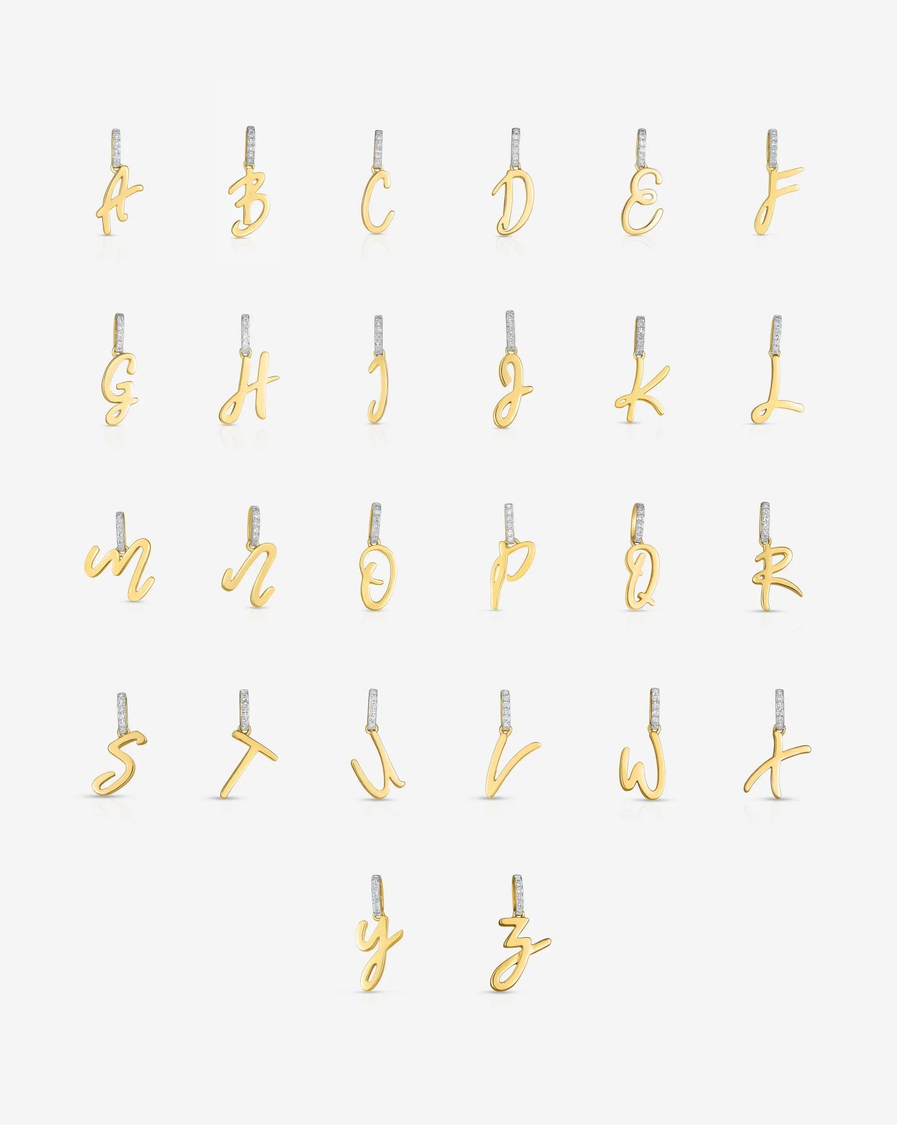 Elegant Script Initial Pendant - Personalize Your Style!.