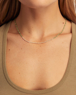 Reef Seafoam Necklace NikNenz™ Premium Gold & Diamonds