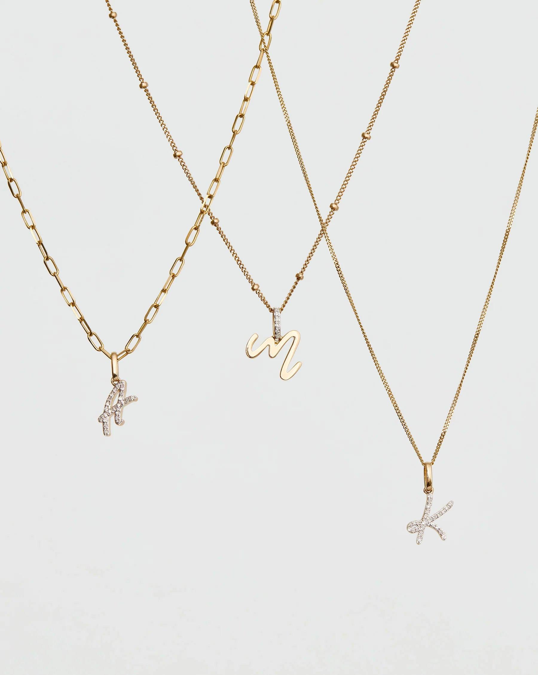 Elegant Script Initial Pendant - Personalize Your Style!.
