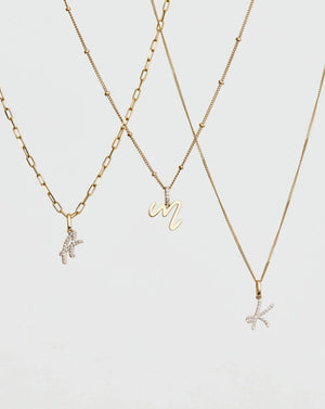 Elegant Script Initial Pendant - Personalize Your Style!.