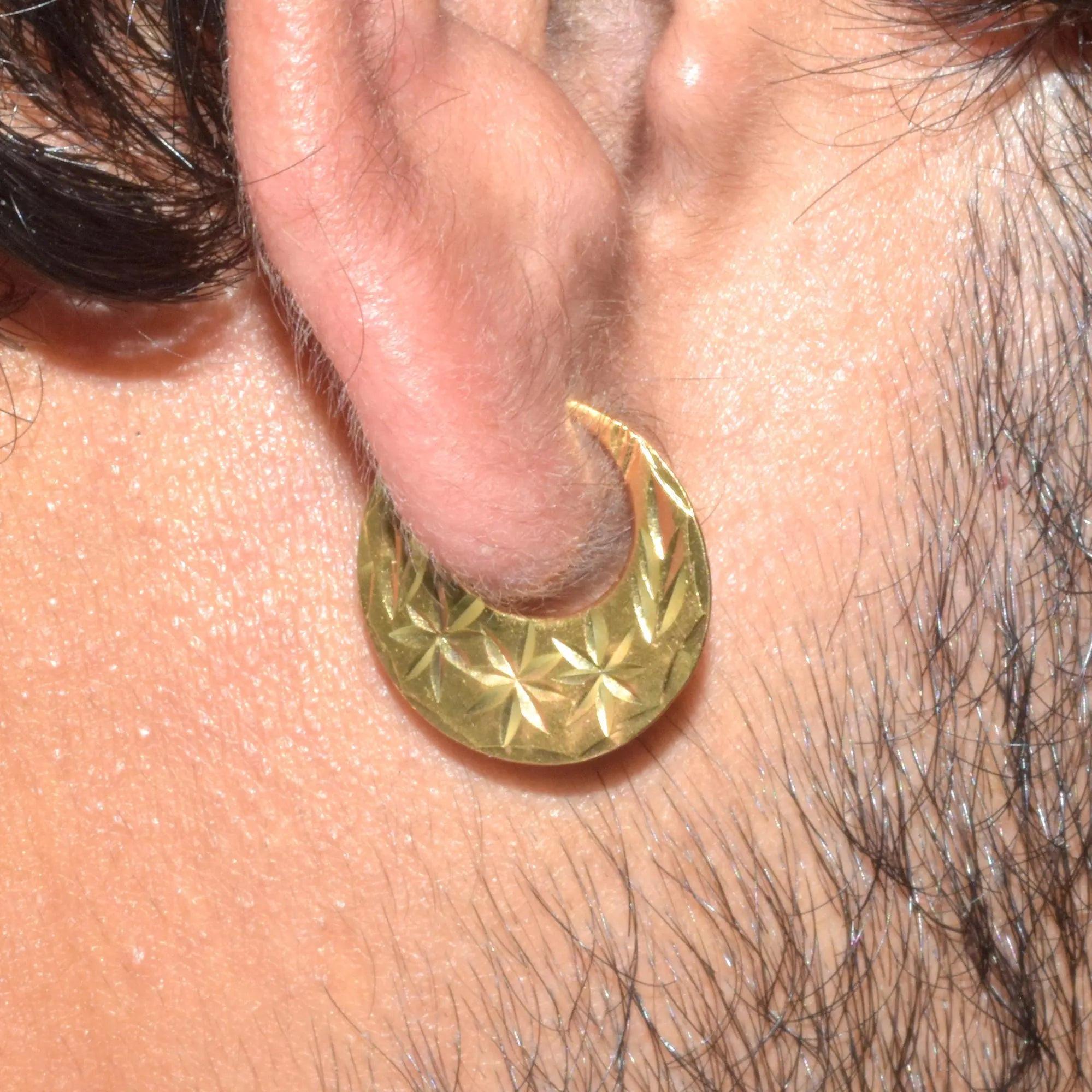 Exquisite 22K Gold Plated Punjabi Nattiyan Earrings - Perfect for Elegance and Tradition!.