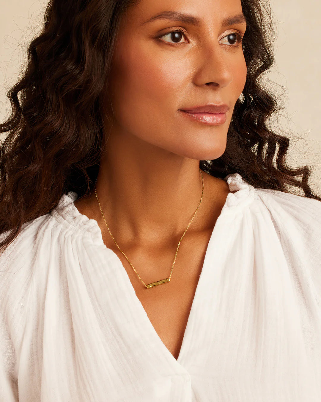 Bar Adjustable Necklace (Gold) NikNenz™ Premium Gold & Diamonds
