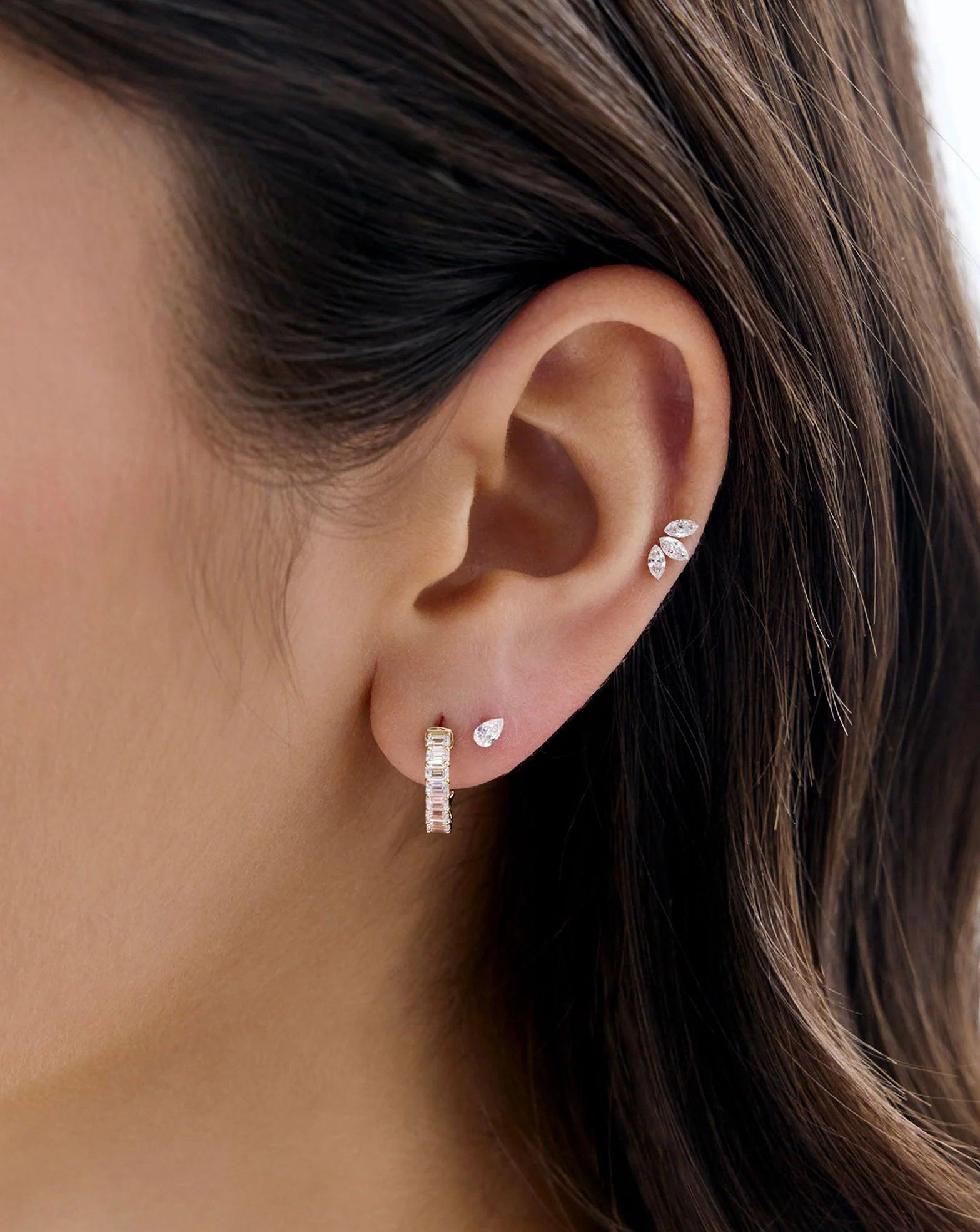 Stunning Trio Marquise Lab Diamond Flatback for Elegant Jewelry Design.