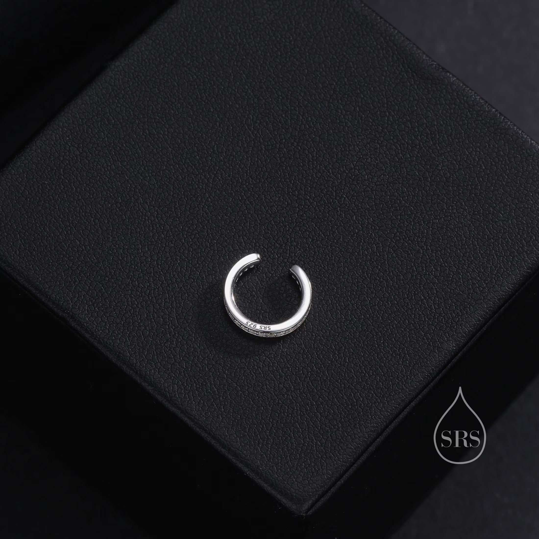 CZ Ear Cuff in Sterling Silver, Silver or Gold, Simple Piercing Free Earrings, Minimalist Ear Cuff, Diamond CZ Ear Cuff