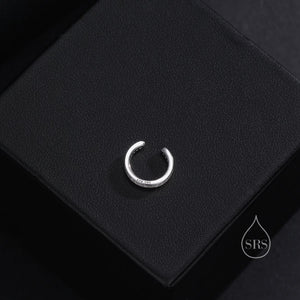 CZ Ear Cuff in Sterling Silver, Silver or Gold, Simple Piercing Free Earrings, Minimalist Ear Cuff, Diamond CZ Ear Cuff