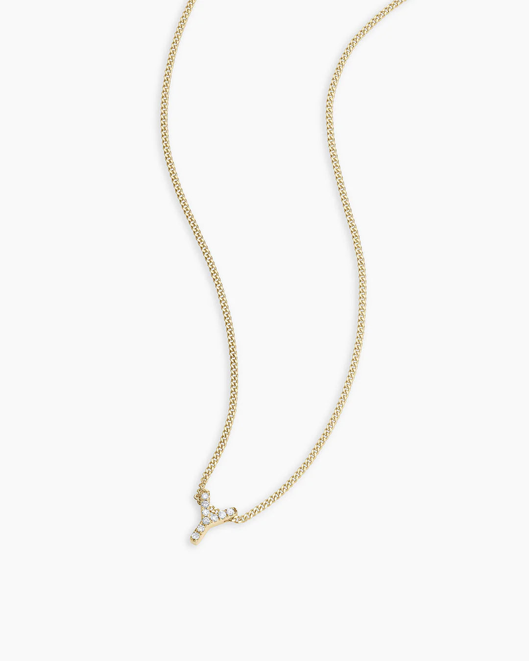14K Diamond Alphabet Necklace