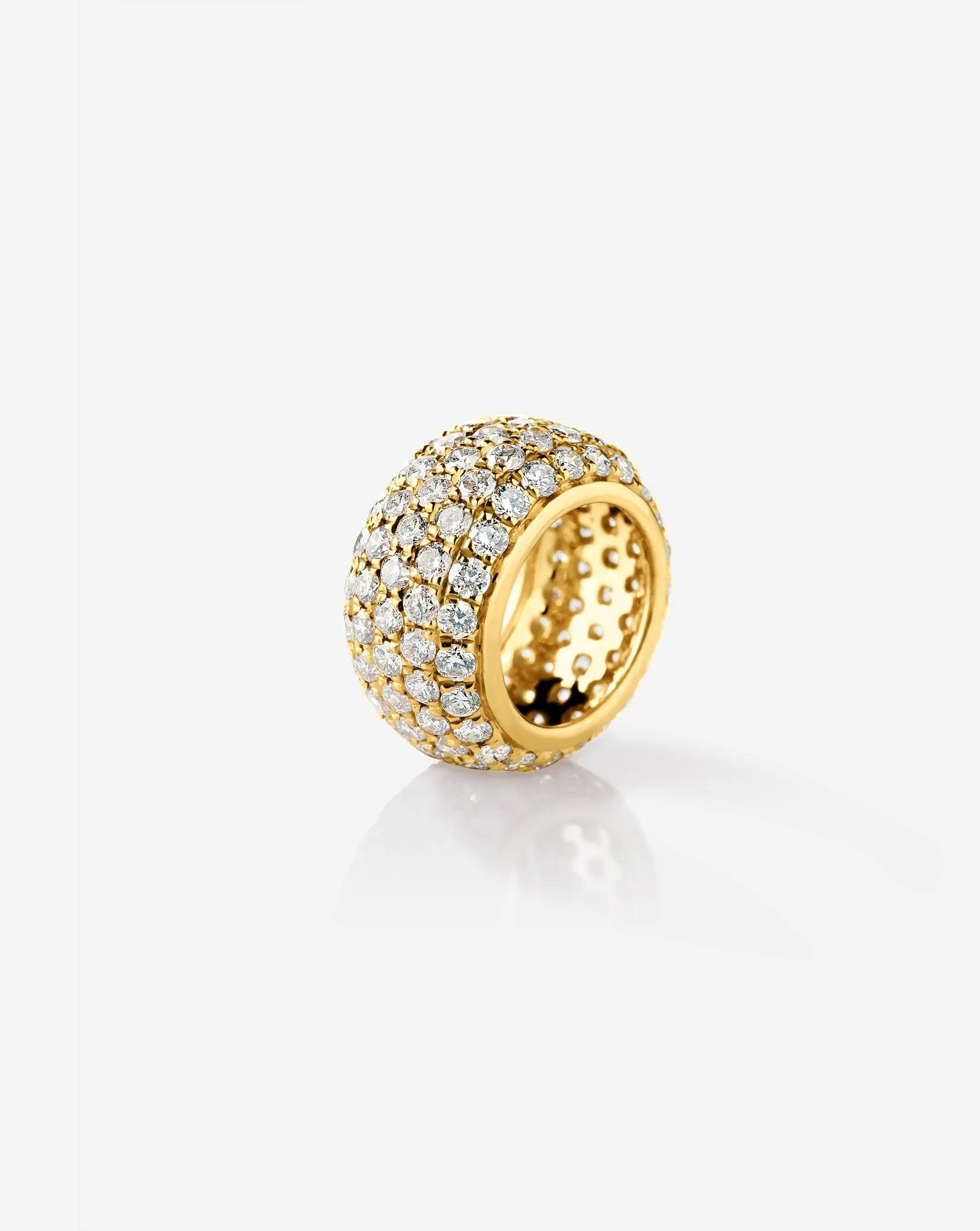 Stunning Large Pavé Eternity Bead for Timeless Elegance.