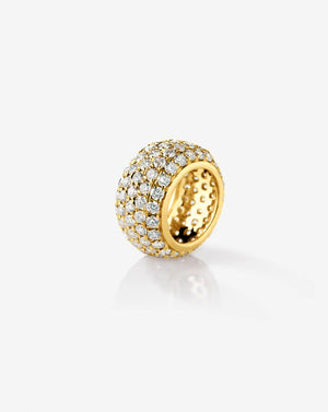 Stunning Large Pavé Eternity Bead for Timeless Elegance.