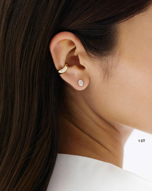 Stunning Oval Lab Diamond Studs - Elegant Earrings for Every Occasion.