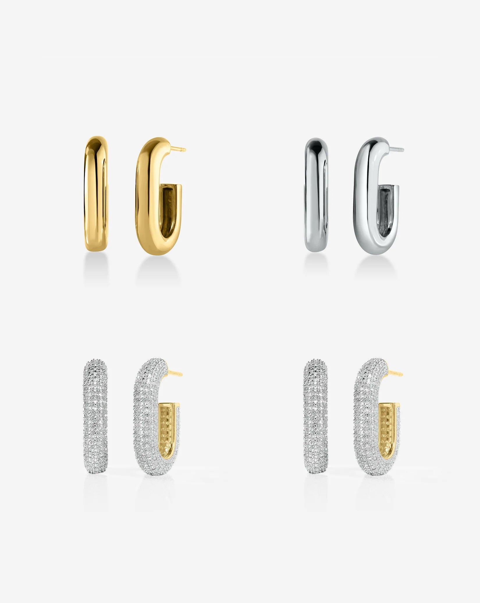 Multiway Cloud Link Earrings.