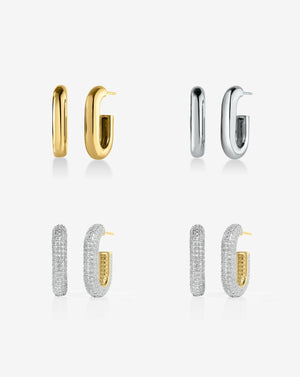 Multiway Cloud Link Earrings.