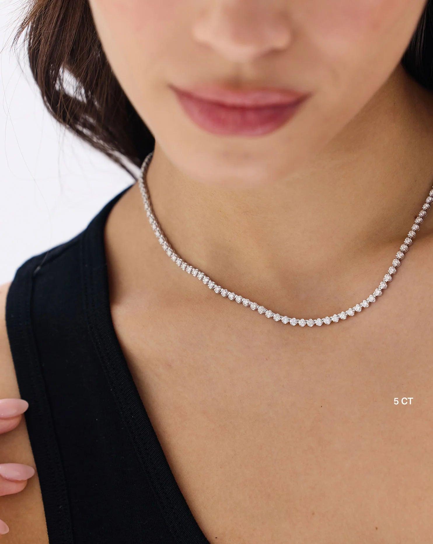 Radiant Luxe Diamond Tennis Necklace.