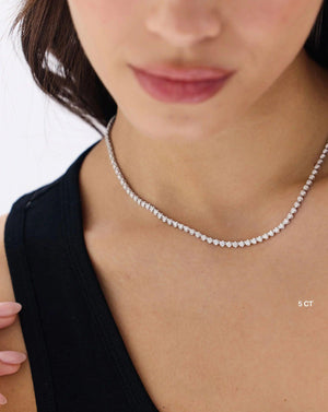 Radiant Luxe Diamond Tennis Necklace.