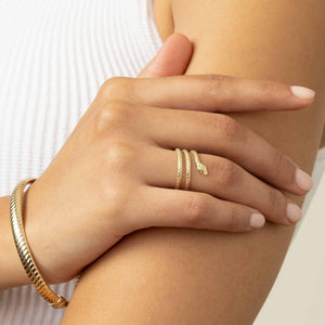 Enchanting Snake Charmer Ring - Embrace Your Wild Side.