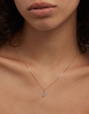 Elegant Diamond Initial Pendant - Personalize Your Style!.