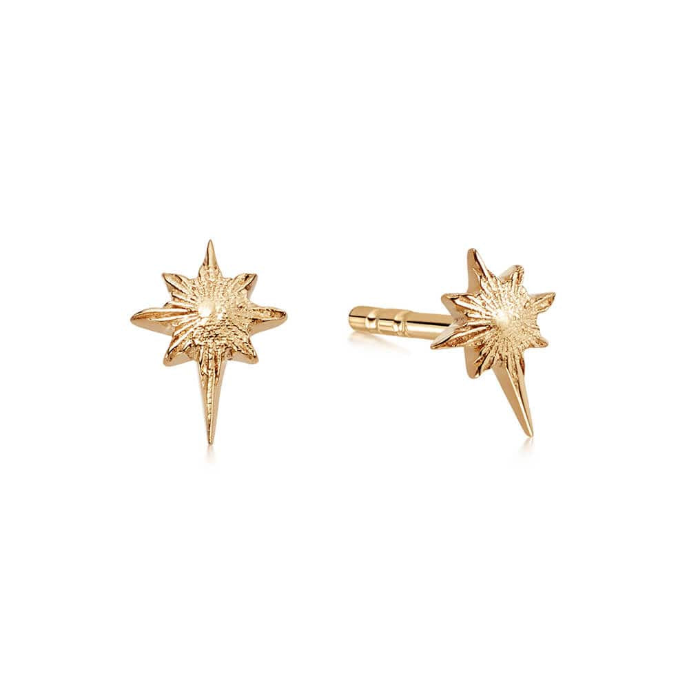 Super Star Stud Earrings 18Ct Gold Plate