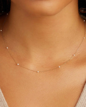 Gold Pearl Newport Necklace NikNenz™ Premium Gold & Diamonds