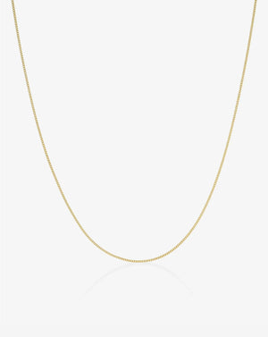 Stunning Diamond Cut Curb Chain Necklace - Elevate Your Style!.