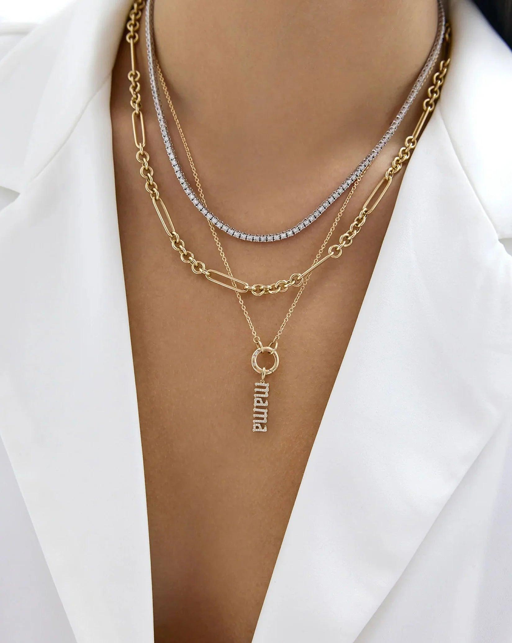 Stunning Diamond Mama Pendant - A Cherished Gift for Moms.