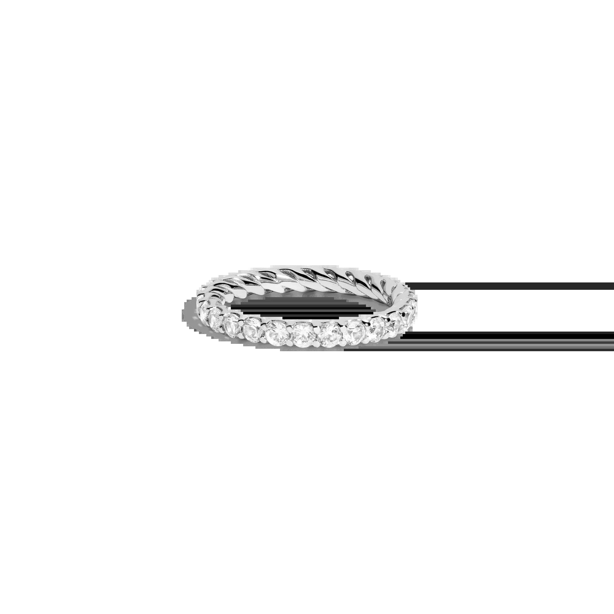 Lab Grown White Sapphire Birthstone Heritage Ring NikNenz™ Premium Gold & Diamonds