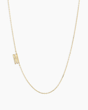 14K Gold Alphabet Necklace NikNenz™ Premium Gold & Diamonds