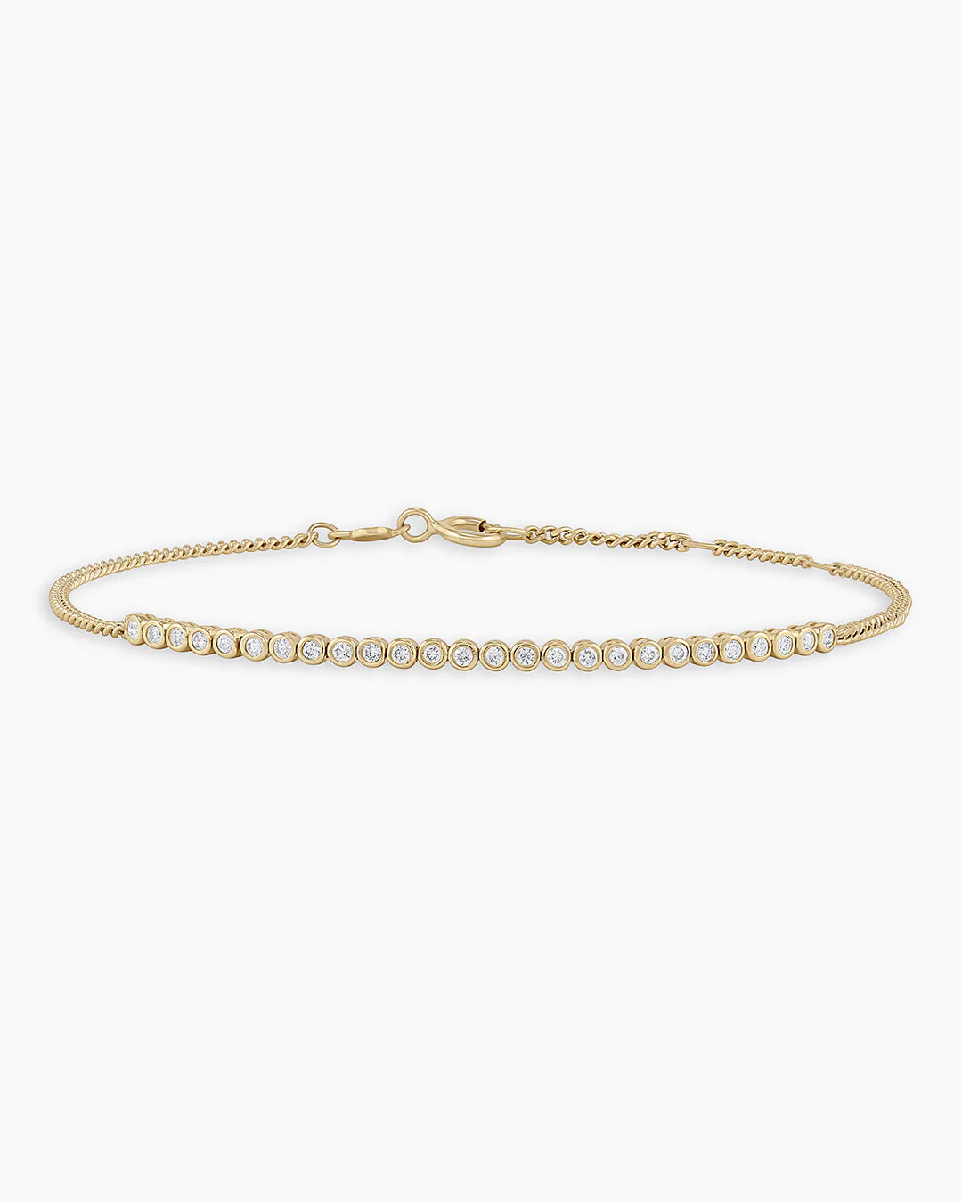 14K Classic Diamond Row Bracelet