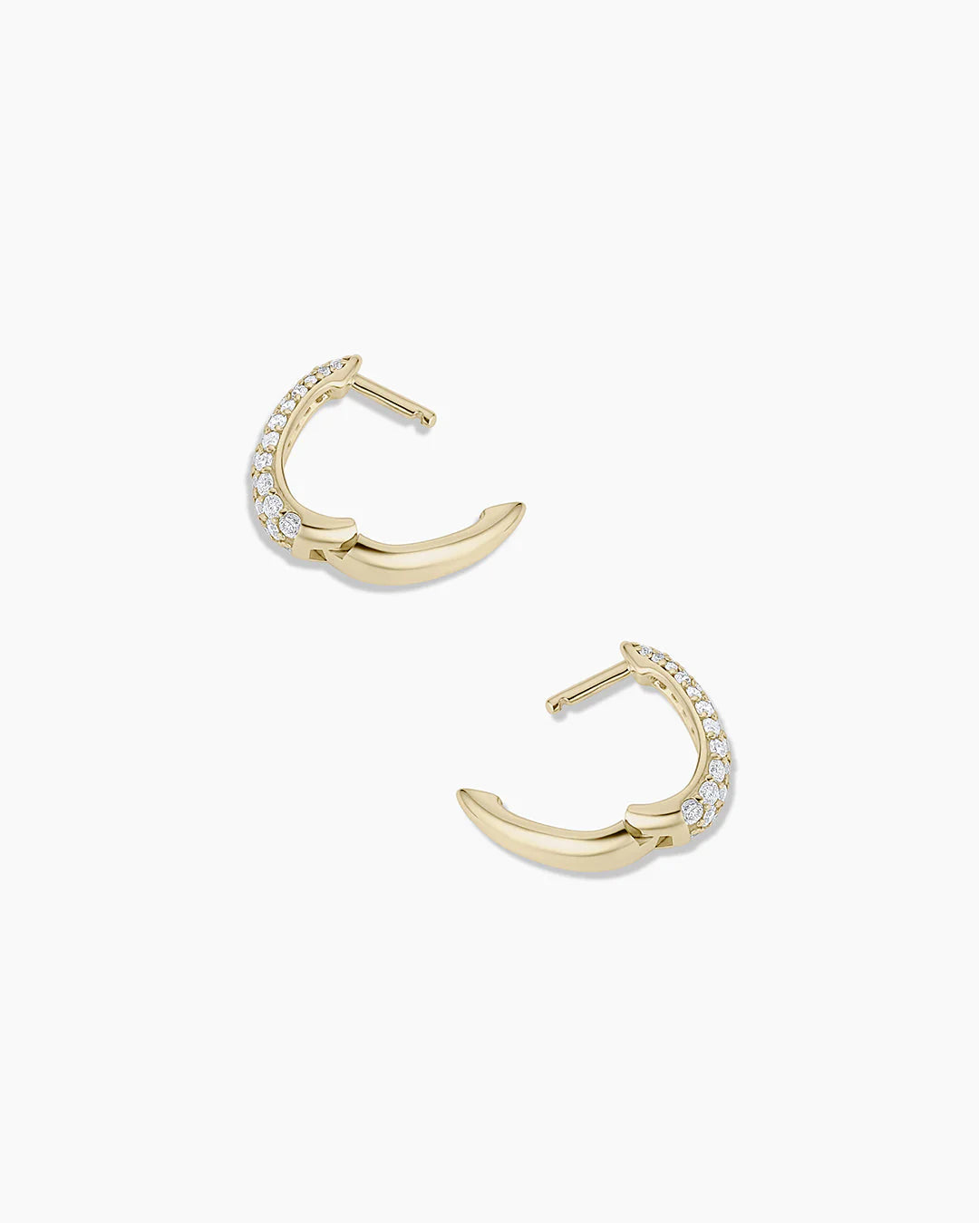 14K Diamond Banks Huggies