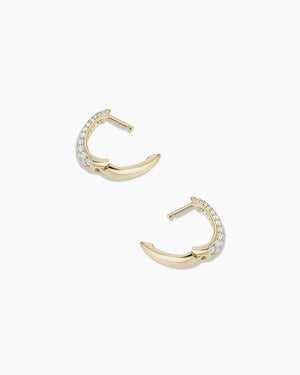14K Diamond Banks Huggies