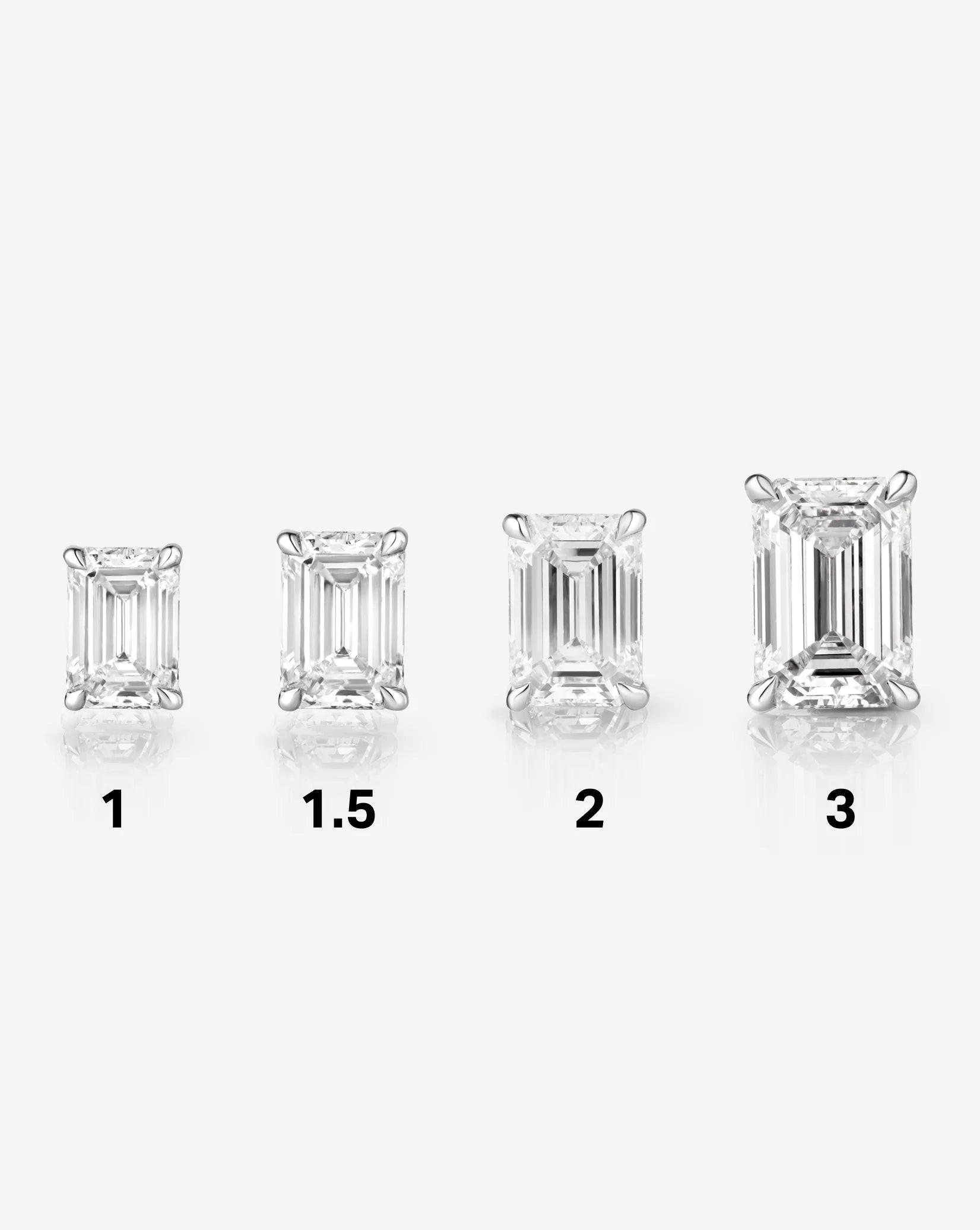 Elegant Emerald Lab Diamond Studs – Timeless Sparkle for Every Occasion.