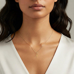 Stunning 14K Yellow Gold Little Boy Pendant with Elegant 18" Necklace.