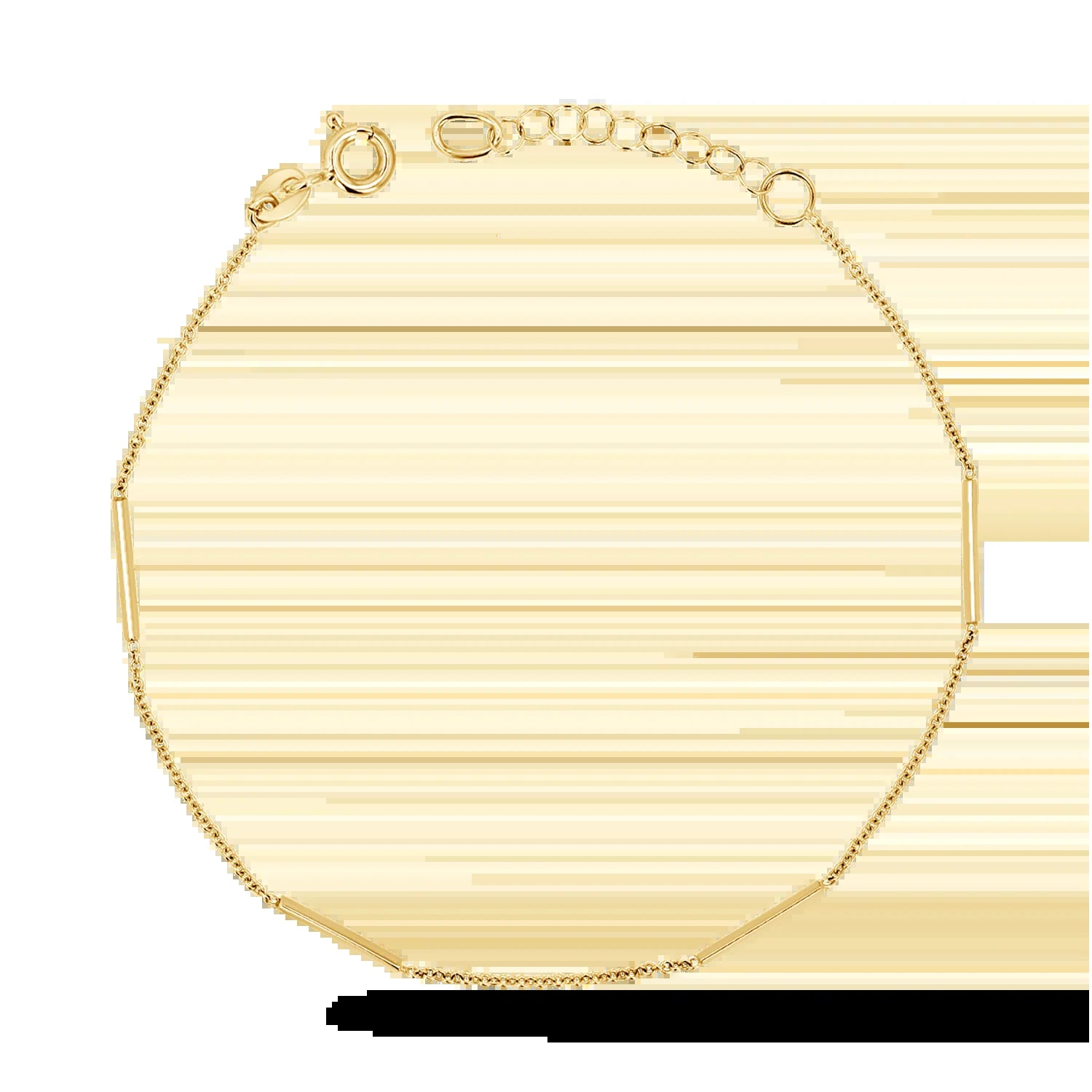 Dainty Bar Station Chain Bracelet