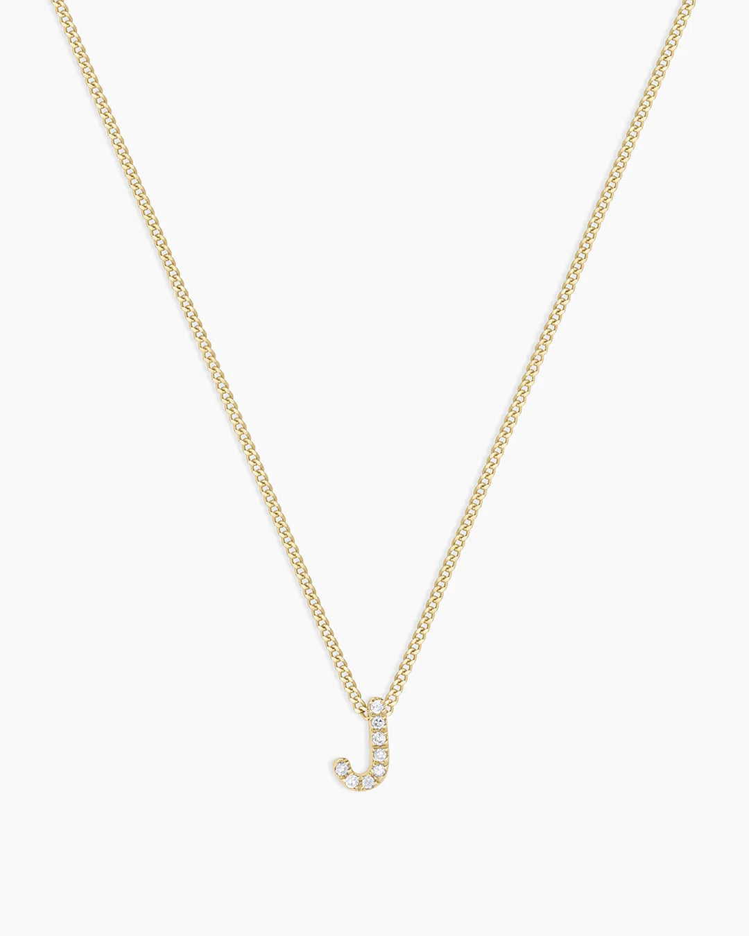 14K Diamond Alphabet Necklace
