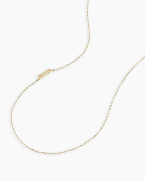 14K Gold Alphabet Necklace NikNenz™ Premium Gold & Diamonds