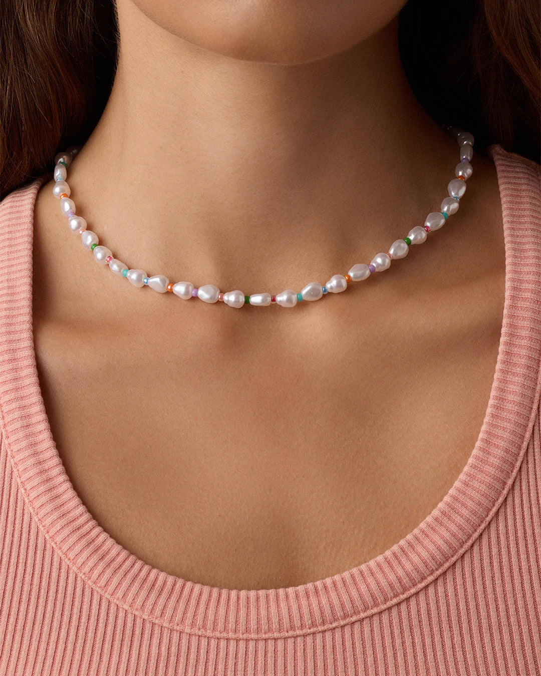 Pearl Rainbow Cove Necklace NikNenz™ Premium Gold & Diamonds