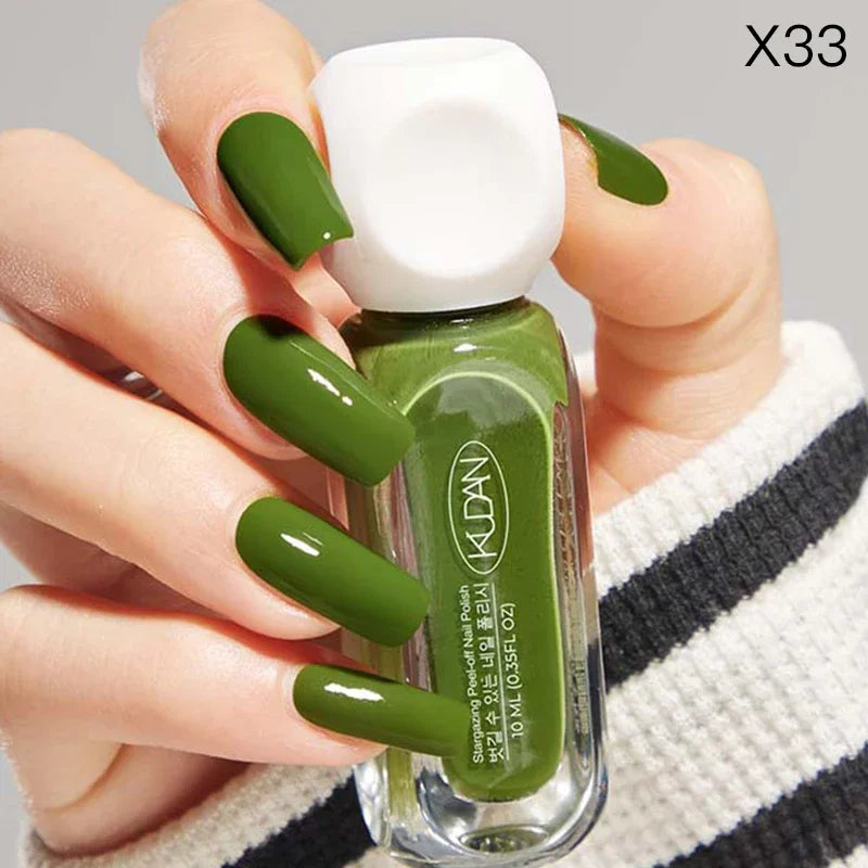 10Ml Peel off Water-Based Starry Nail Polish Fast Drying Long-Lasting Healthy and Brightening Effect No Need Lamp Cure