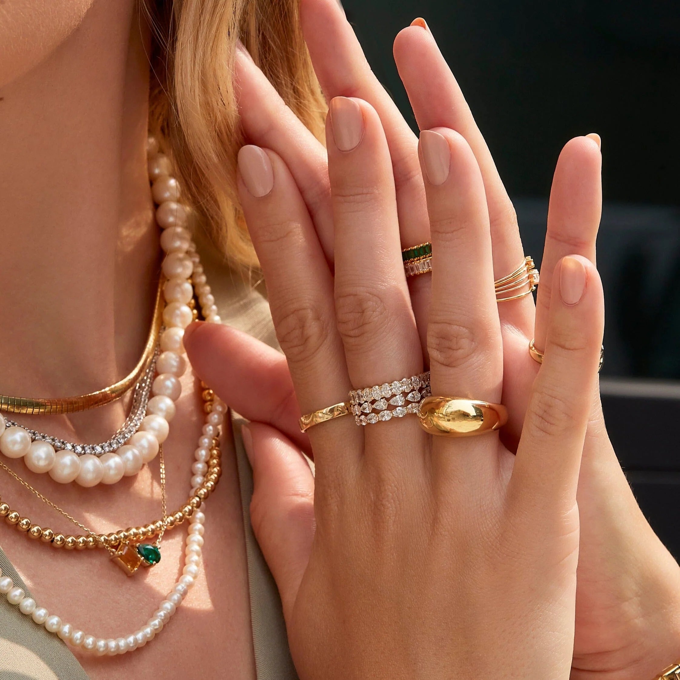 Horizontal Oval Lab Grown Diamond Eternity Ring NikNenz™ Premium Gold & Diamonds