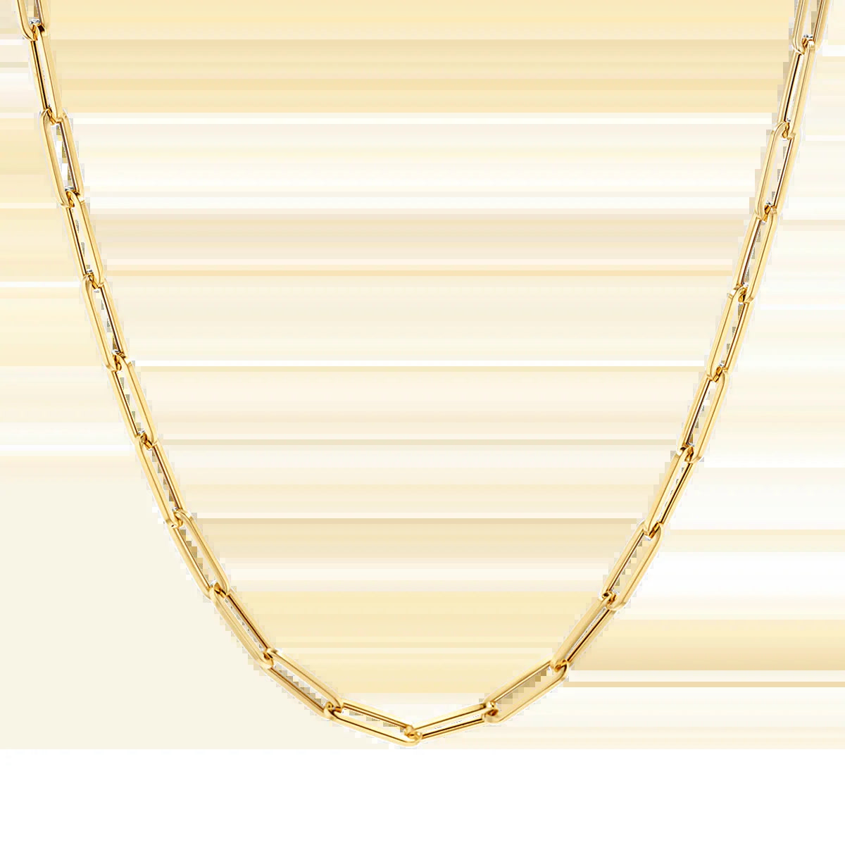 14K Paperclip Chain Necklace