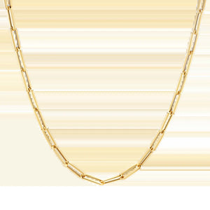 14K Paperclip Chain Necklace