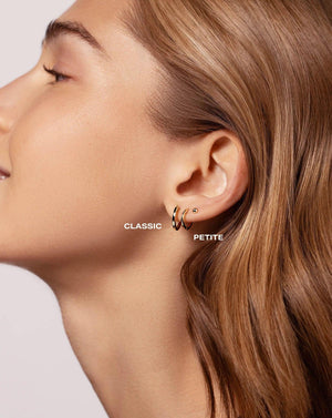 Elegant Classic Gold Huggie Earrings for Timeless Style.