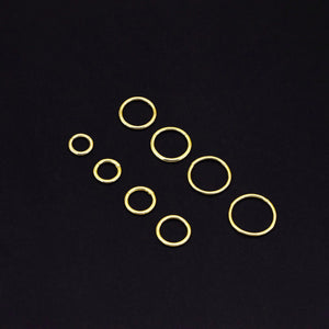 Elegant 14K Solid Gold Hinged Huggie Hoop Earrings & Nose Ring for Cartilage, Tragus, Helix, and Conch Piercings - Available in 16G & 18G.