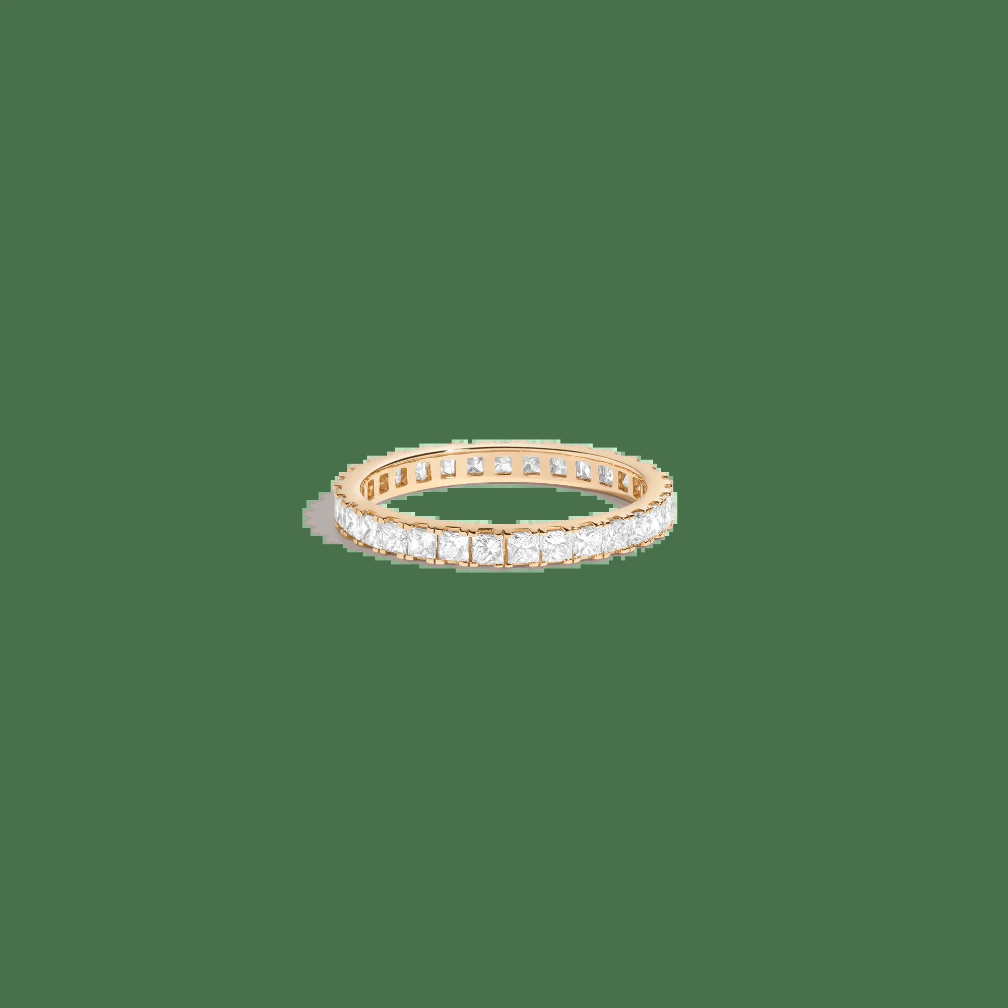 Princess Cut Lab Grown Diamond Eternity Ring NikNenz™ Premium Gold & Diamonds