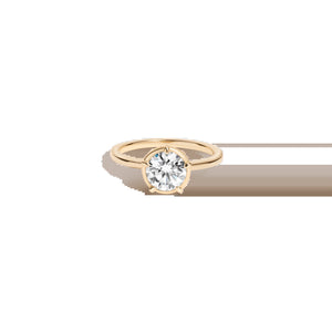 1Ct round Lab Grown Diamond Georgian Ring NikNenz™ Premium Gold & Diamonds