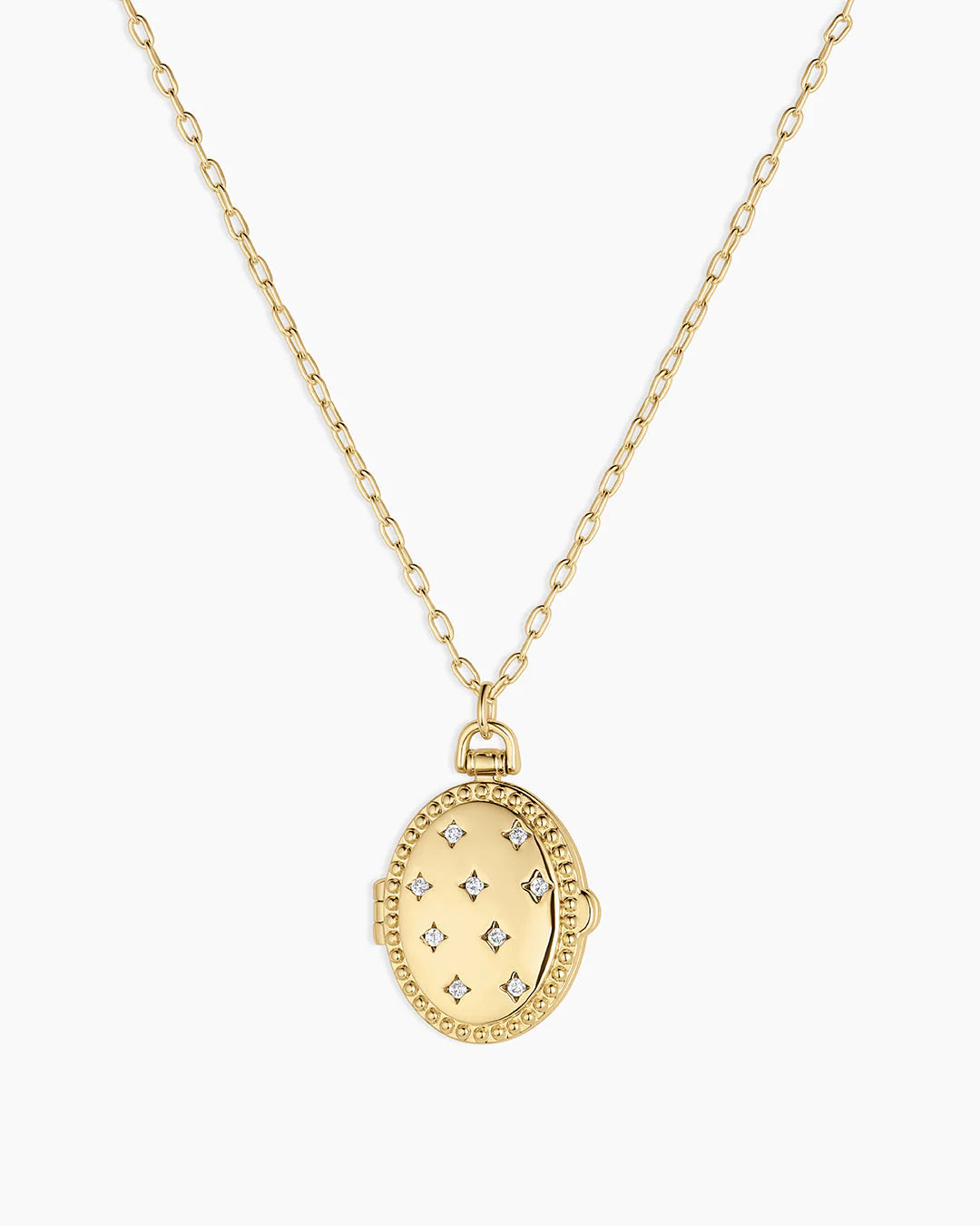 Celeste Locket Necklace NikNenz™ Premium Gold & Diamonds