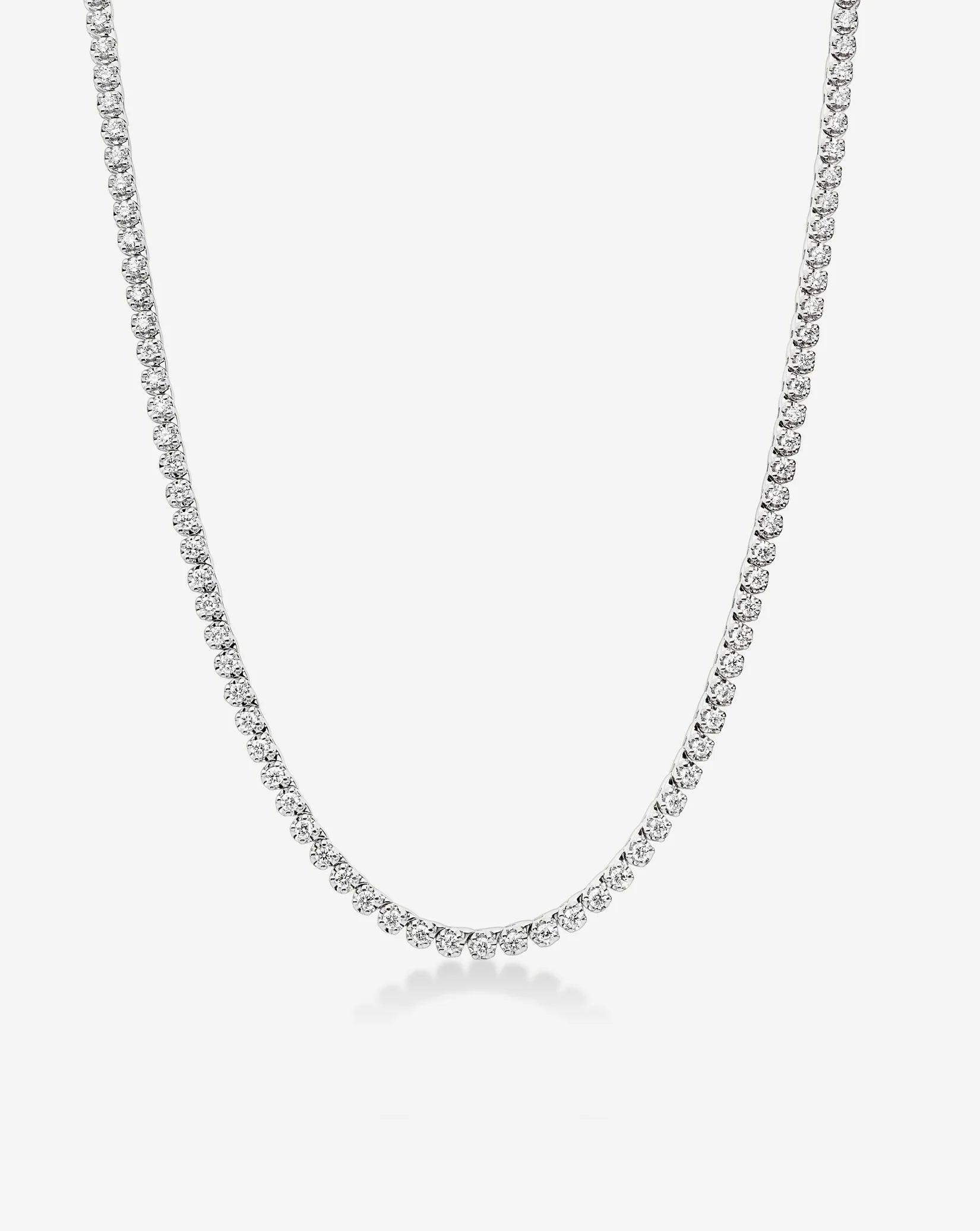 Elegant Mini Diamond Tennis Necklace - Timeless Sparkle for Every Occasion.