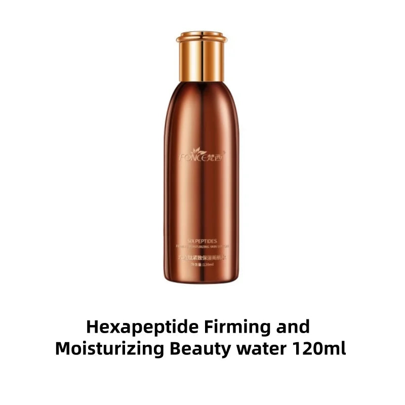 5PCS  Hexapeptide Firming Anti-Aging Beauty Set Contains Facial Cleanser Serum Toner Anti-Wrinkle Cream Women Face Care Kit