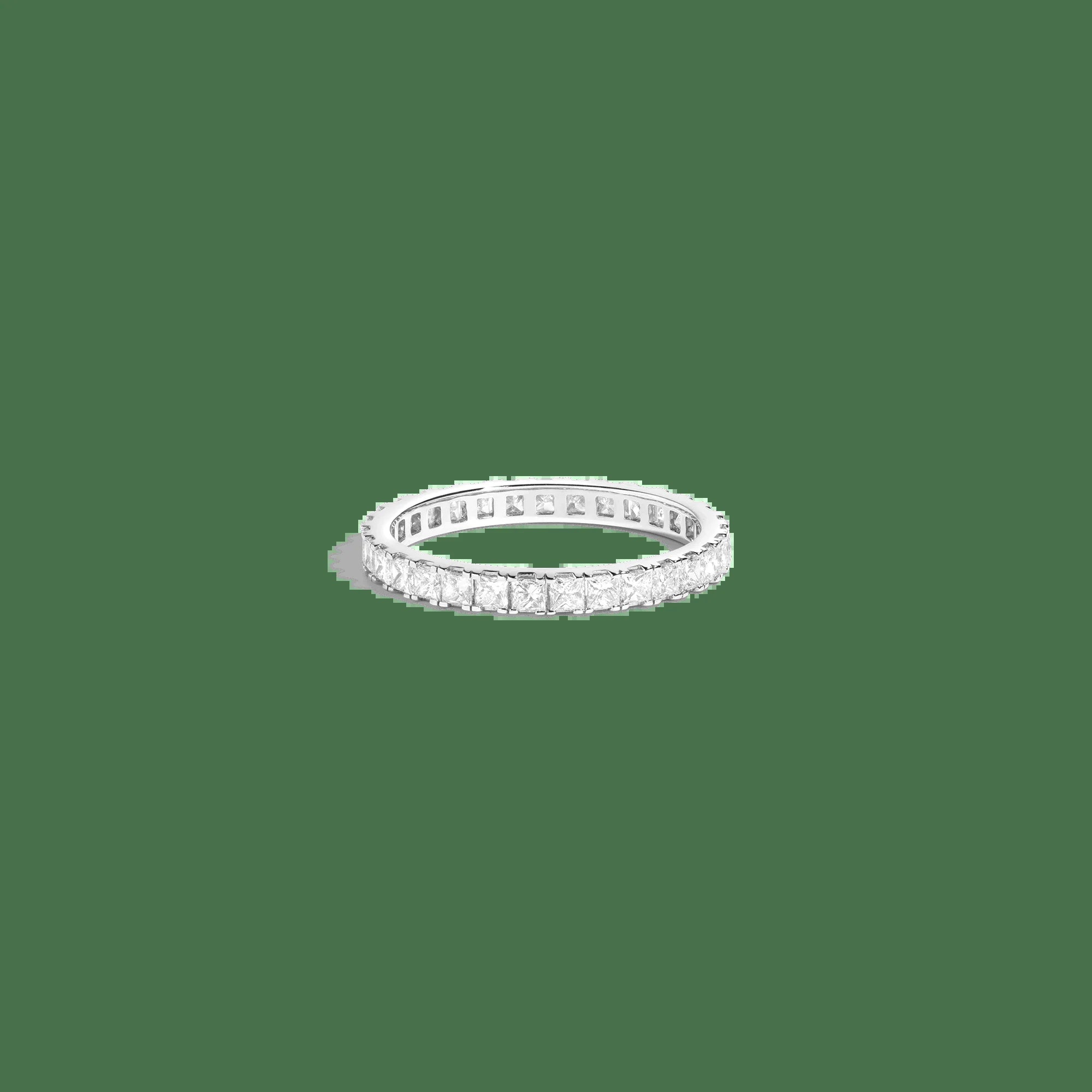 Princess Cut Lab Grown Diamond Eternity Ring NikNenz™ Premium Gold & Diamonds