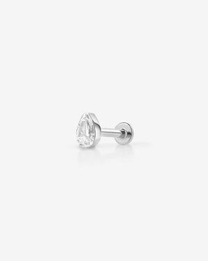 Exquisite Pear Lab Diamond Flatback for Stunning Jewelry Designs.