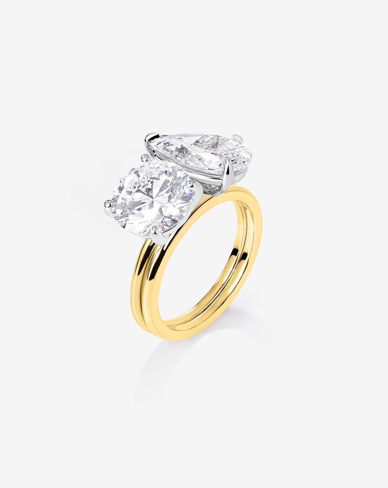 Whisper Thin® Duet: 4.74" Round & Pear Shape Perfection.